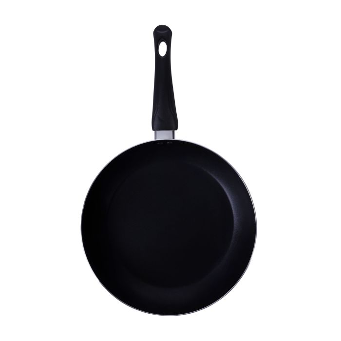 Royalford RF2953 Frying Pan, 28 cm- Aluminum Non-Stick Fry Pan | Ergonomic Handle | Saute Pan/Deep Frying Pan with Glass Lid | Suitable for Gas Hob | Ideal for Frying Sauting Stir Frying