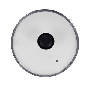 Royalford RF2953 Frying Pan, 28 cm- Aluminum Non-Stick Fry Pan | Ergonomic Handle | Saute Pan/Deep Frying Pan with Glass Lid | Suitable for Gas Hob | Ideal for Frying Sauting Stir Frying