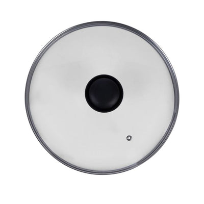 Royalford RF2953 Frying Pan, 28 cm- Aluminum Non-Stick Fry Pan | Ergonomic Handle | Saute Pan/Deep Frying Pan with Glass Lid | Suitable for Gas Hob | Ideal for Frying Sauting Stir Frying