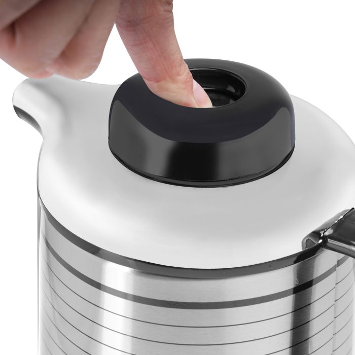 Royalford RF5755 1.9L Vacuum Flask - Coffee Heat Insulated Thermos for Keeping Hot/Cold Long Hour Heat/Cold Retention, Multi-Walled Vacuum for Coffee, Hot Water, Tea, Beverage | Ideal for Social Occasion, Commercial & Outings