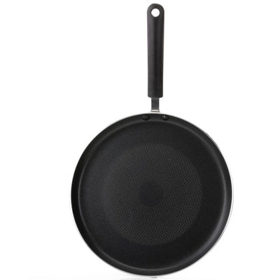 Royalford 28cm Non-Stick Pancake Maker | Aluminium Crpe Pan, Induction base with Super Heat Distribution & Retention | Durable Design, Strong Handle, 3MM Thickness & Dishwasher Safe