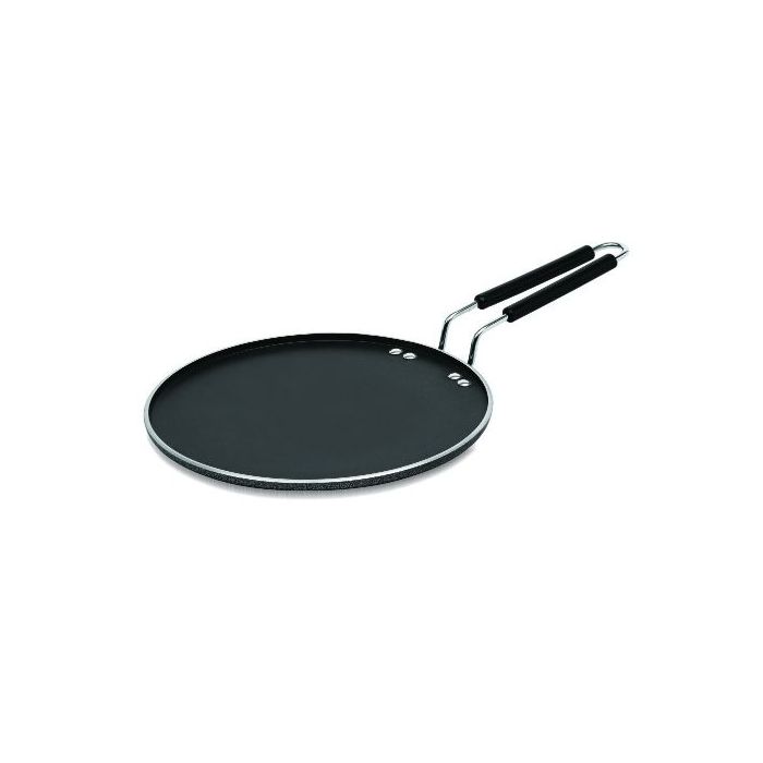 Royalford RF7460 27cm Aluminium Smart Tawa - Non-Stick Tawa Aluminum Pan Suitable for Crepe Chapatti Pancakes Roti Dosa Flatbread or Naan Bread - Heat Resistant Handle - Suitable for Multiple Hob Types