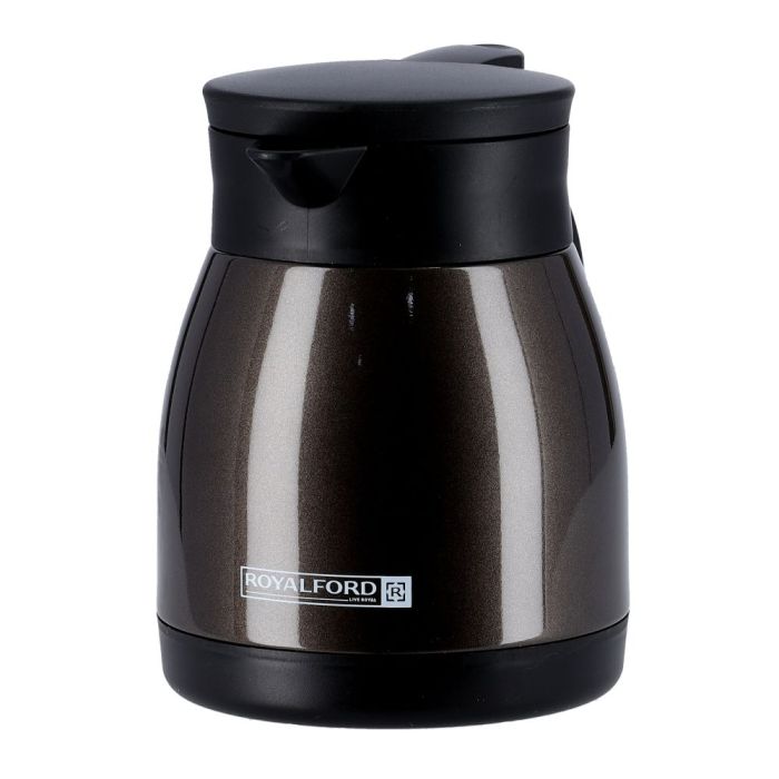 Royalford RF8303 500 ml Stainless Steel Mini Vacuum Flask - Heat Insulated Thermos for Keeping Hot/Cold Long Hour | Perfect for Serving Tea, Coffee, Soup, Milk & More