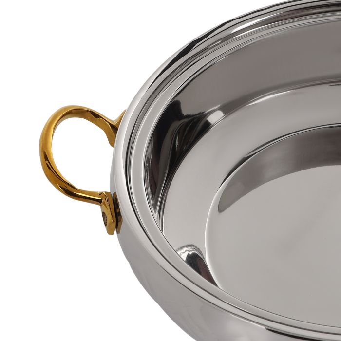 Royalford 1.5L SS Mughal Dome Hot pot - Insulated Serving Pot with Lid | Comfortable Handle | Ideal Catering, Storage Saver for Everyday Use | Keeps Food Warm or Cold (Silver)