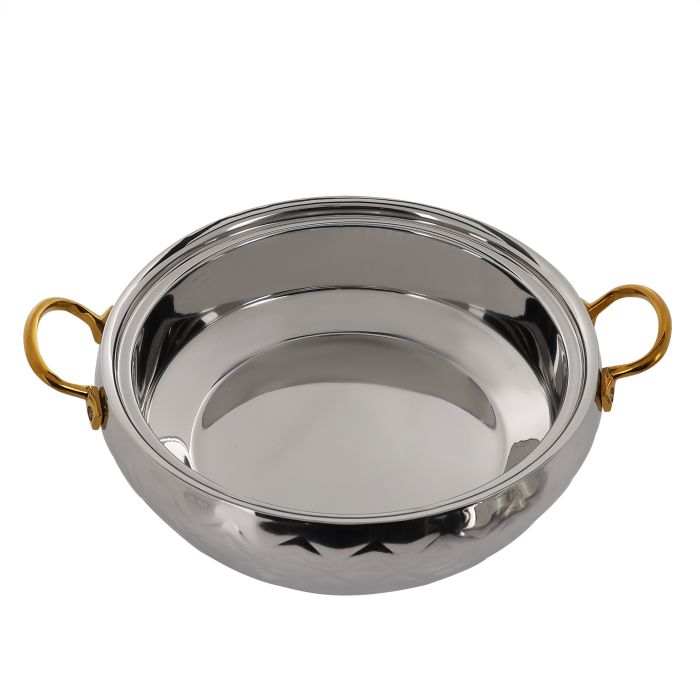 Royalford 1.5L SS Mughal Dome Hot pot - Insulated Serving Pot with Lid | Comfortable Handle | Ideal Catering, Storage Saver for Everyday Use | Keeps Food Warm or Cold (Silver)