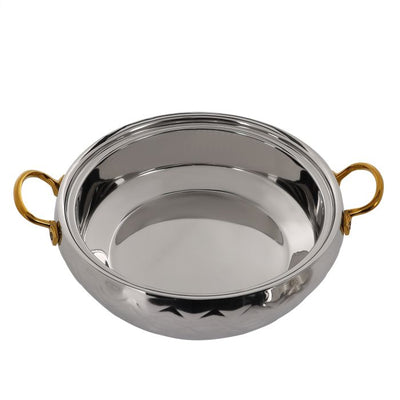 Royalford 1.5L SS Mughal Dome Hot pot - Insulated Serving Pot with Lid | Comfortable Handle | Ideal Catering, Storage Saver for Everyday Use | Keeps Food Warm or Cold (Silver)