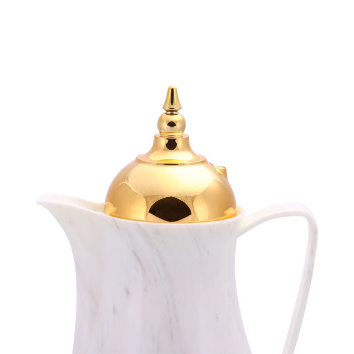Double Wall 1 L+1 L 2 Pieces Marble Tea & Cawa Set RF9414 Royalford