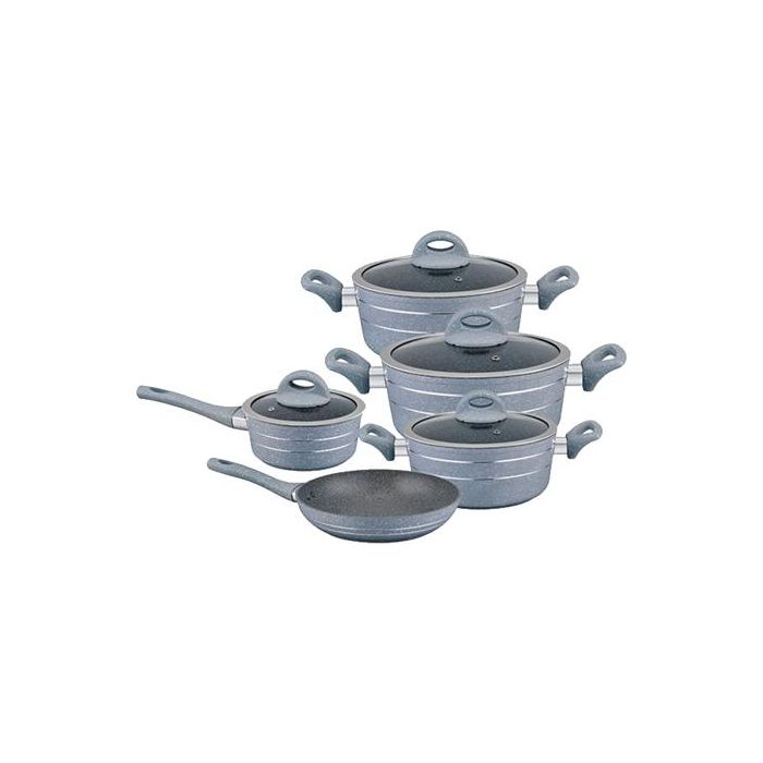 9Pcs Smart Aluminium Cookware Set Royalford RF9555