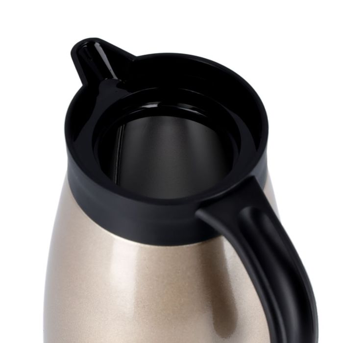 Royalford RF9701 1.5L Coffee Pot - Portable Heat Insulated Thermos for Keeping Hot/Cold Vacuum Insulation | Stainless Steel Inner Pot | Coffee, Hot Water, Tea, Beverage | Ideal for Commercial & Outings