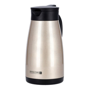 Royalford RF9701 1.5L Coffee Pot - Portable Heat Insulated Thermos for Keeping Hot/Cold Vacuum Insulation | Stainless Steel Inner Pot | Coffee, Hot Water, Tea, Beverage | Ideal for Commercial & Outings