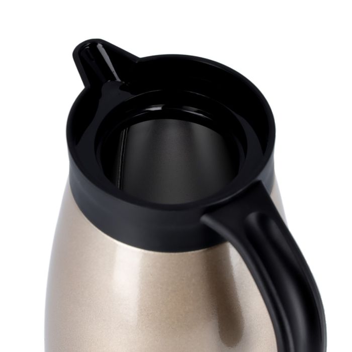Royalford RF9701 1.5L Coffee Pot - Portable Heat Insulated Thermos for Keeping Hot/Cold Vacuum Insulation | Stainless Steel Inner Pot | Coffee, Hot Water, Tea, Beverage | Ideal for Commercial & Outings