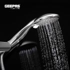 Geepas 5 Function Hand Shower in Contemporary Design, Rainfall-Circular and Power Massage Functions for Soothing Shower Experience