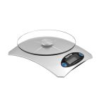 Geepas Digital Kitchen Weighing Scales | Multifunction Weight Scale with High Accuracy Digital Display Top Panel | LCD Displays with Tare Function | Ultra Slim Design, 11lb/5kg, Silver - 2 Years Warranty