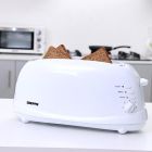 1100W 4 Slices Bread Toaster - Crumb Tray, Cord Storage, 7 Settings with Cancel, Defrost & Reheat Function | 2 Years Warranty