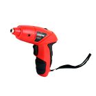 Geepas GCD7627 3.6V Electric Cordless Red Screwdriver Set With Power Motor & Rechargeable 600mAh Internal Battery & 24 Piece Screwdriver and Wood Drill Bit Assortment for Home DIY - 2 Years Warranty