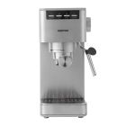 Geepas Espresso and Cappuccino Coffee Machine- GCM1415SS| E26 Platinum Series, Equipped with 20 Bar High Pressure Pump and Powerful Steam System| Makes Cappuccino, Lattes, Espresso, Macchiato, Mocha| Silver, 2 Years Warranty