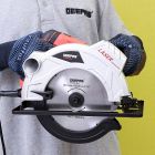 Geepas 1500W 185mm - Multi-Purpose Circular Saw, Bevel Angle Joint Cuts - Blade 65mm Cutting Depth, Dust Extraction, Depth & Angle Adjustment | Ideal for Wood, Mild Steel & Plastic