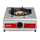 Geepas Single Burner Gas Hob/Stove 100mm - Attractive Design, Burner Stove Cooktop, Auto Ignition, Outdoor Grill, Camping Stoves| Stainless Steel Body