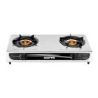 Geepas 2-Burner Gas Hob/Cooker, FFD - Fire Failure Device, Attractive Design, Gas Range 2-Burner Stove Cooktop, Auto Ignition, Outdoor Grill, Camping Stoves| Stainless Steel Body | Compatible for LPG Gas (710x375x85mm)