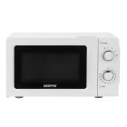 Geepas 20 L Microwave Oven- GMO1899-BL| Easy Reheating and Fast Defrosting| Multiple Power Levels with Digital Display| Cooking End Signal with Timer Switch| Chrome Knobs for Durability| 1100 W