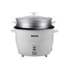 Geepas 2.8L Electric Rice Cooker - Cook/Steam/Keep Warm, & Simple One Touch Operation | Non Stick Pot |Make Rice, Steam Healthy Food & Vegetables | 2 Year Warranty