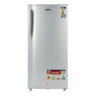 Geepas Single Door Direct Cool Refrigerator- GRF2059SPE| Quick Cooling with Defrost Technology| Glass Shelves, Transparent Door Basket, Extra Space and Long Lasting Freshness| Low Noise Design and Low Voltage| Silver, 1 Year Warranty