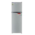 Geepas 320L Double Door Refrigerator - Free Standing Durable Double Door Refrigerator, Recessed Handle, Quick Cooling, Low Noise, Low Energy Consumption, No Frost Refrigerator 