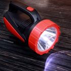 Geepas GSL5564 Rechargeable LED Emergency Searchlight - Handheld Portable Spotlight - Camping Torch - 16 Hours Working (Low Light) with Portable Handle - Outdoor LED Flashlight for Emergency Power Cuts [Energy Class A+]