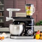 Multi-Function Kitchen Machine, GSM43045 | 8.5L Stainless Steel Bowl With Lid | 1.5L Glass Blender Jar | Meat Grinder | 6 Speed Control | Kitchen Electric Mixer With Dough Hook, Whisk, Beater