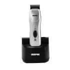 Geepas Rechargeable Trimmer 3W -  Portable Comfortable Grip, Chromium Steel Blade, Cordless Operation, LED Charge Indication | Cordless Rechargeable Trimmer with 5 Combs & Charging Stand