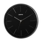Geepas Wall Clock - Silent Non-Ticking, Round Decorative Wall Clock for Living Room, Bedroom, Kitchen (Battery Not Included) 3D Silver Dial | 2 Years Warranty