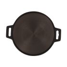 12" Cast Iron Double Handle Dosa Tawa, Cooking Pan, RF10398 | Double Handled Cast Iron Crepe Pan for Dosa, Tortillas | Heavy Pan Suitable for all Hobs