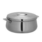 Hilux Double Wall Stainless Steel Hot Pot, 2500ml, RF10533 | Firm Twist Lock | Strong Handles | Steel Serving Pot, Steel Chapati Storage Box, Roti Serving Pot