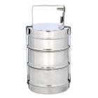 3 Layer Bombay Tiffin, Stainless Steel, RF10558 - Tiffin Box for Office Use, Student, Women, Men, Girls, Traditional Tiffin Boxes