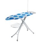Ironing Board with Steam Iron Rest, RF1965IB | Heat Resistant | Contemporary Lightweight Iron Board with Adjustable Height and Lock System (White & Blue)