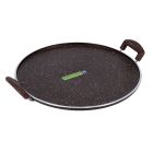 Royalford Multipurpose Round Tawa with Granite Coating - Heat Resistant Handle Non-Stick Surface with 4.5mm Thickness Suitable for Crepe Chapatti Pancakes Roti Dosa Flatbread or Naan Bread