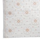 Royalford RF9493 1.37 x 20M PVC Table Roll - Tablecloth Cover Protector | Tablecloth Daisy Silver, Small Polka Floral, Wipe Clean, Vinyl / Plastic Table Cloth | Spill Proof Reusable Roll