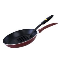 Royalford RF1758 -FPT26 2 Pcs Non-Stick Frying Pan 26cm with Nylon Turner - Non -Stick 2 Layer 2.5mm Thick | Frying Pan Deluxe Value Set, Fry Pan with Turner Included | Compatible With Multiple Hob