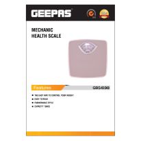 Geepas GBS4198 Mechanical Weighing Scale with Analog Display