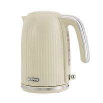 Geepas 1.7 L Fluted Jug Kettle- GK38068UK-CR/ 360-Degrees Rotation, Boil Dry Protection and Automatic Cut-Off/ Perfect for Boiling Water, Milk, Tea/ Removable and Washable Filter/ 2 Years Warranty
