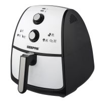 Geepas GAF6006 Air Fryer 4L - Overheat Protection, Rapid Air Circulation, Led Lights, 60 Minutes Timer, Prepare Variety of Dishes| Dishwasher Safe, Temperature Control, Non Stick Coating with Detachable Basket &Tank