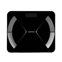 Geepas Smart Body Fat Scale - Portable Lightweight Bluetooth 5.0 with Led Display | Low Power, Overload & Auto On/Off with 180 Kg Capacity | Ideal to Use for Home, Gym, Hospital & More  