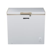 Geepas 250L Chest Freezer - Portable 1Pc Food Basket, Compact Refrigerator with LED Light & Adjustable Thermostat | Ideal for Retailers, Home, Medical Shops & More | 1 Year Warranty