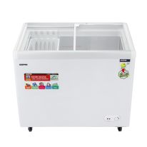 Geepas Chest Showcase Freezer- GCF3523SG| Storage Capacity: 360 L; Convertible Freezer and Fridge Function,1 Year Warranty