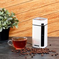 Electric Coffee Grinder - 150W Motor with Overheat Protection - Safe & Durable Stainless Steel Blades, 50g Capacity - Perfect for Grinding Coffee Beans Spice Nuts Seeds Herbs | 2 Year Warranty