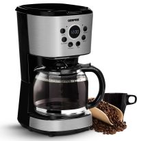 Geepas GCM41504UK 1.5L Filter Coffee Machine - 900W Coffee Maker for Instant Coffee, Espresso, Macchiato and More | Boil-Dry Protection, Anti-Drip Function, Automatic Turn-Off Feature (Digital)