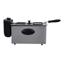 Compact 2180W Powerful 3L Deep Fryer with Overheat Protection & Chrome Plated Basket GDF36015 Geepas