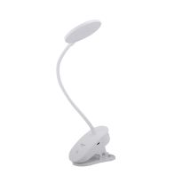 Geepas LED Desk Lamp | 1200 mAh Rechargeable Reading Lamp | Book Light with Clip | Touch Sensitive Control 3 Brightness Eye-Protect Night Light | Portable SMD LED Lamp for E-Reader | 2 Year Warranty