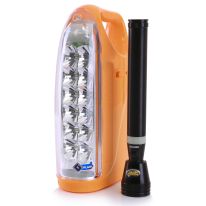 Geepas GEFL5557 Rechargeable LED Lantern and Flash Light Combo