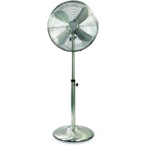 Geepas GF21116UK 16'' 50W Pedestal Fan - Electric Oscillating/Rotating Floor Standing Pedestal Air Cooling Fan - 3-Speed Options, 2 Adjustable Positions - Ideal for Home and Office | 2 Years Warranty
